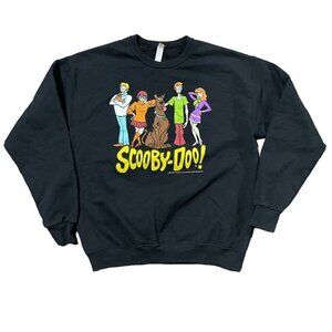 Scooby Doo and Friends Hanna Barbera Black Sweatshirt Size Large Jerzees Brand